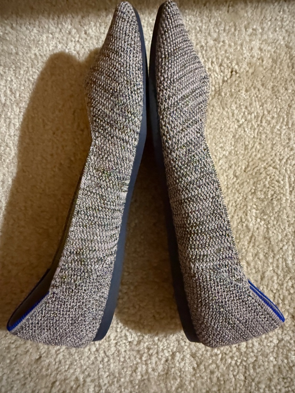 Rothy's The Point flats in the Stardust Metallic colorway size 9.5 - Picture 6 of 16